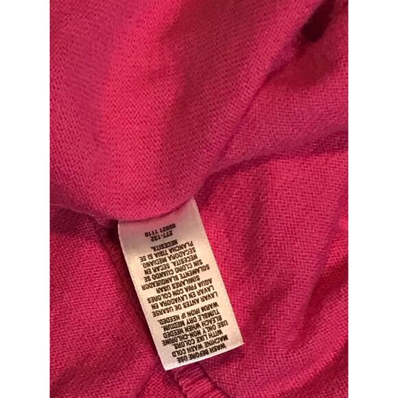 Carters Outfit Green Gingham Print Sundress Hot Pink Long Sweater Girls Size 4 - Picture 10 of 11